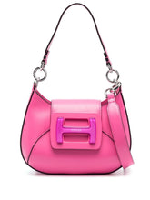 Hogan H-Hobo Calf Leather Shoulder Bag Pink