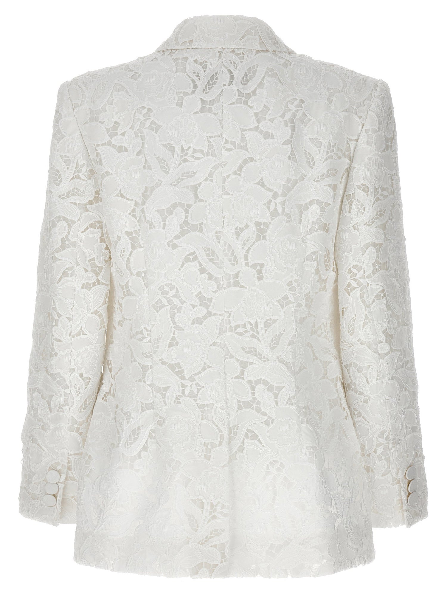 Zimmermann Natura Lace Blazer White