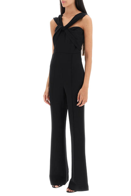 jumpsuit with twisted neckline