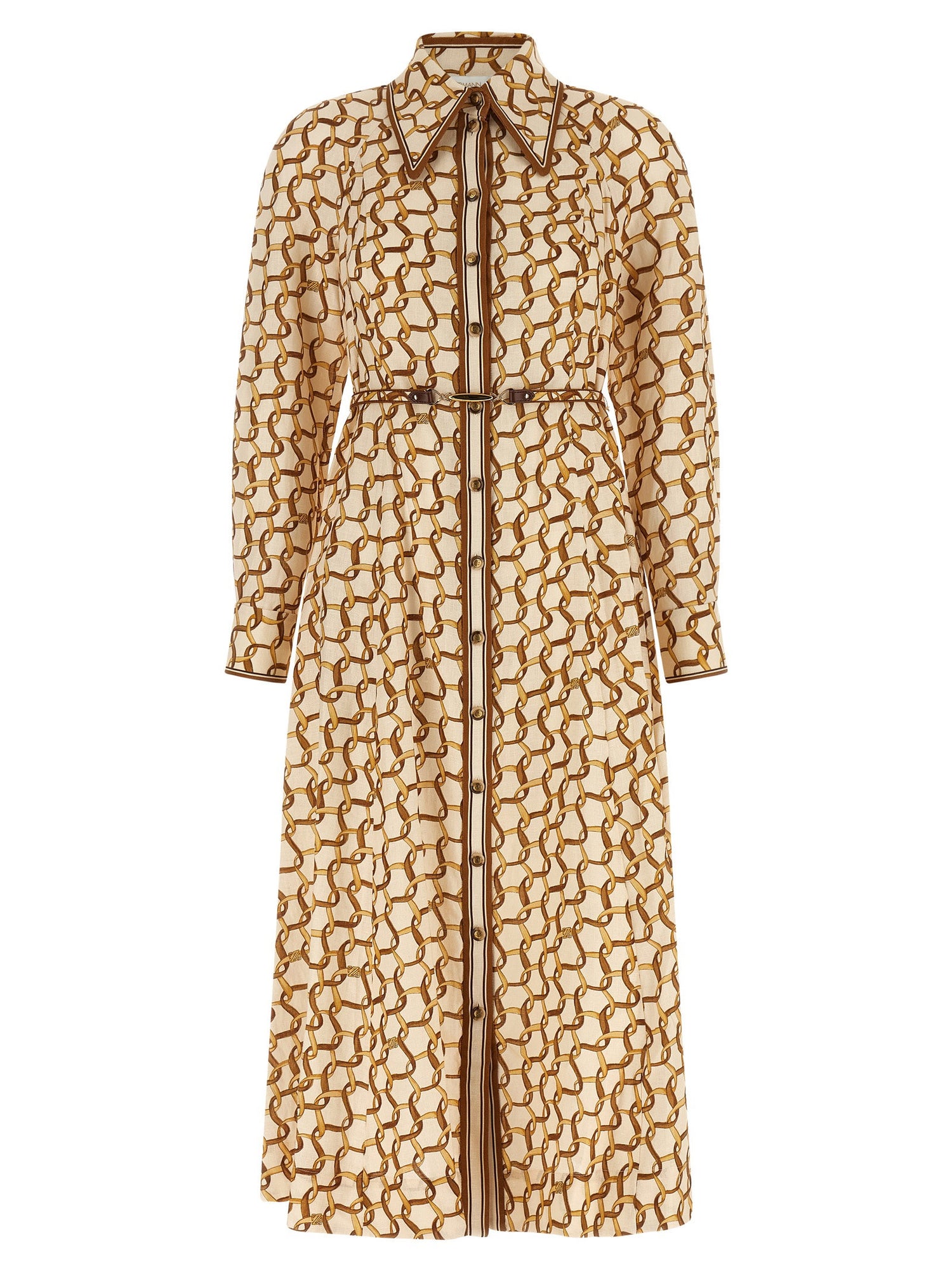 Zimmermann Chemisier Dress Beige