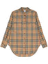 Burberry Vintage Check Stretch-Cotton Shirt Beige