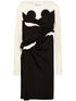 Maison Margiela Ruched Panelled Mid-Length Jersey Dress White White