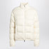 Moncler White Cotton-Blend Down Puffer Jacket with Braided Details White