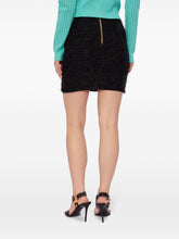 Balmain High-Waisted Bouclé Pencil Skirt Black