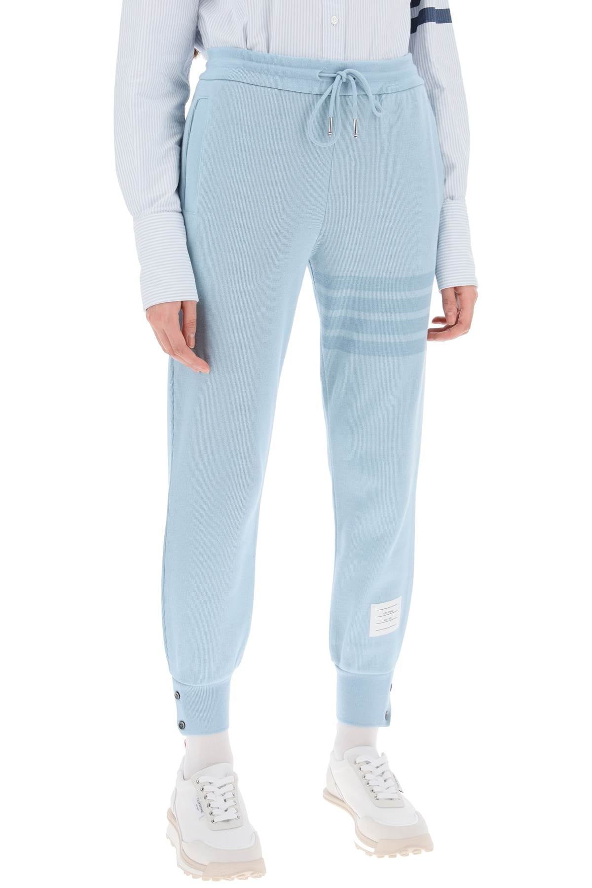 Jogger 4 barres en maille de coton