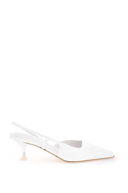 3JUIN Slingback Patent Leather Décolleté White
