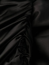 JACQUEMUS La Saudade Embroidered Satin Minidress Black