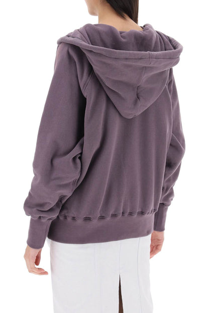 Hoodie with reverse logo