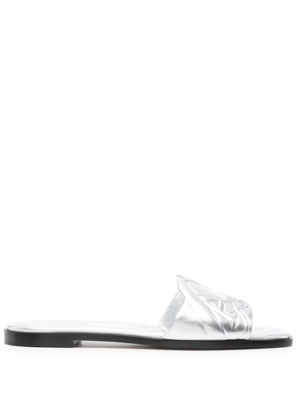 Alexander McQueen mules silver