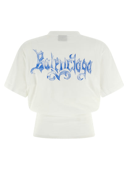 Balenciaga Sketchy Top White