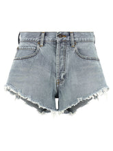 Balenciaga Denim Shorts Light Blue
