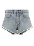 Balenciaga Denim Shorts Light Blue
