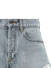 Balenciaga Denim Shorts Light Blue