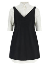 Balenciaga Chemisier Ibrido Dress White/Black