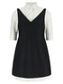 Balenciaga Chemisier Ibrido Dress White/Black
