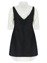 Balenciaga Chemisier Ibrido Dress White/Black