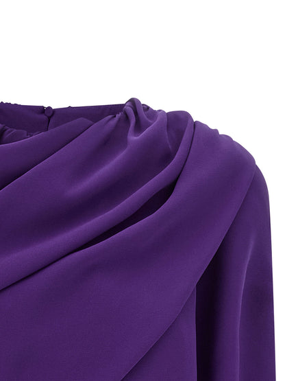 Balenciaga Cape Top Purple