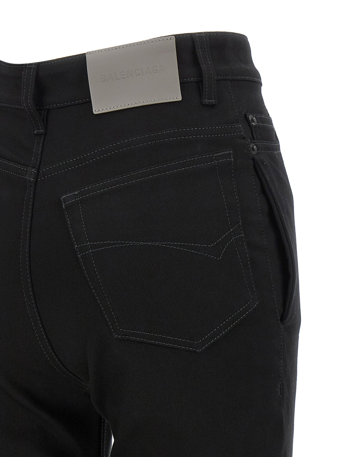 Balenciaga High Waist Jeans Black  