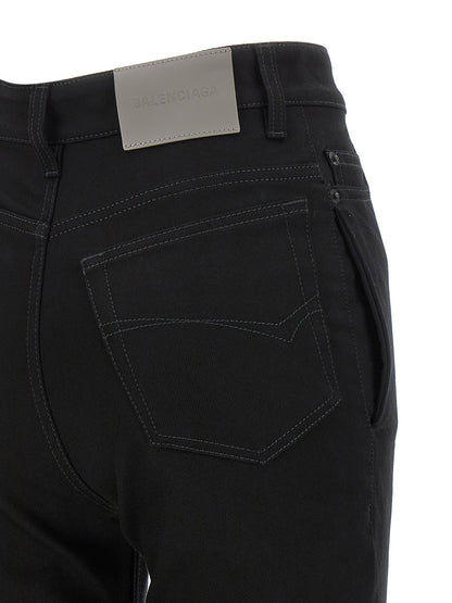 Balenciaga High Waist Jeans Black  