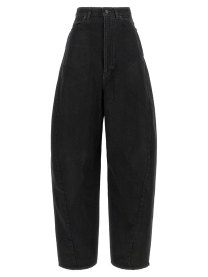 Balenciaga Barrel Leg Jeans Black  