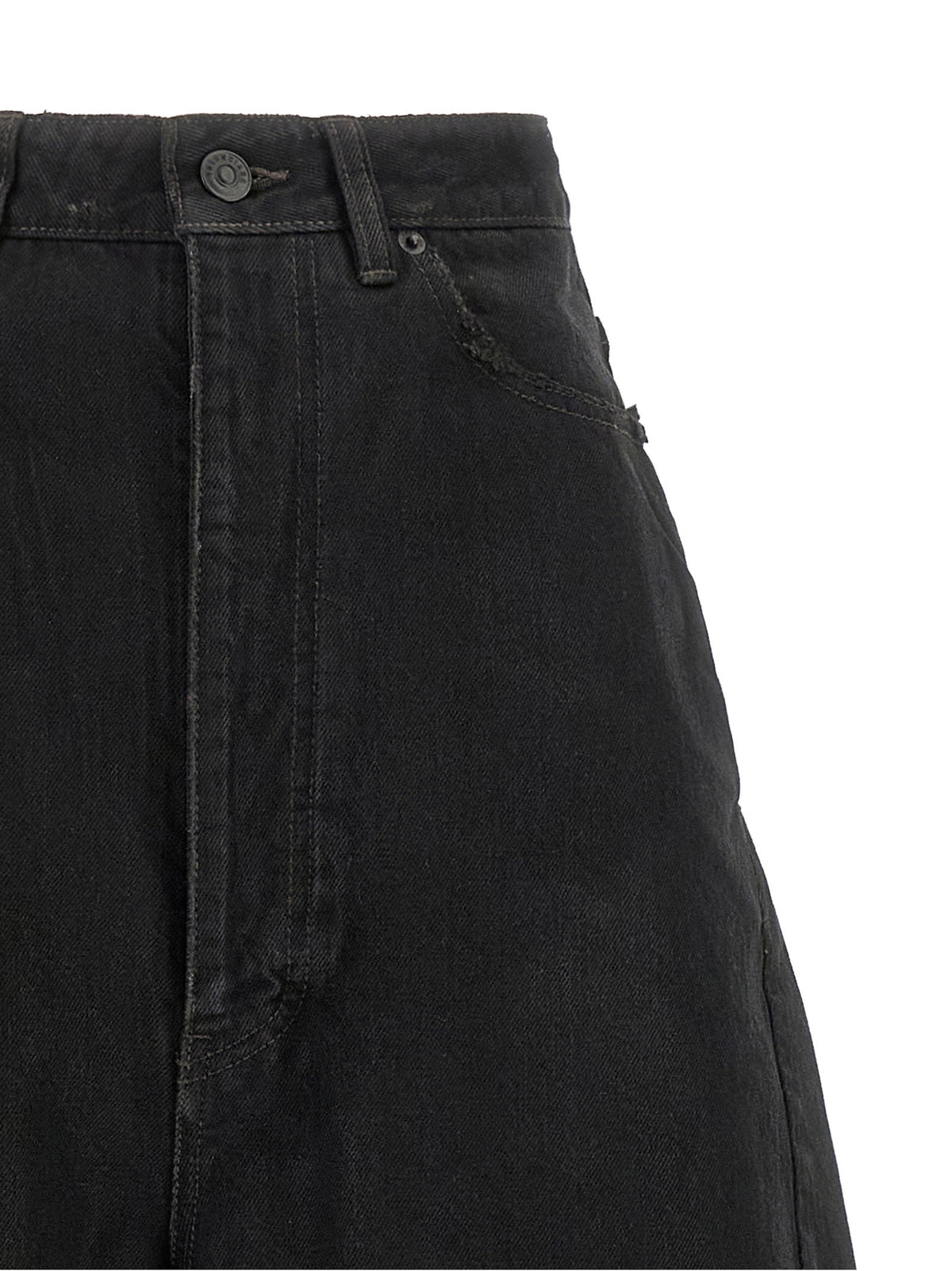 Balenciaga Barrel Leg Jeans Black  