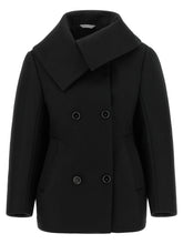 Balenciaga Asymmetrical Neck Caban Black