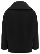 Balenciaga Asymmetrical Neck Caban Black