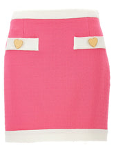 Moschino Heart Buttons Skirt Pink