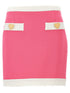 Moschino Heart Buttons Skirt Pink