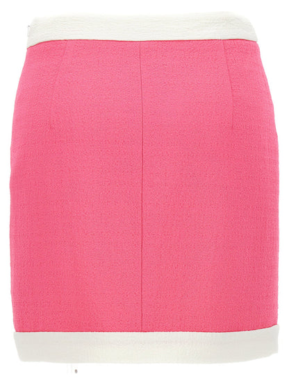 Moschino Heart Buttons Skirt Pink