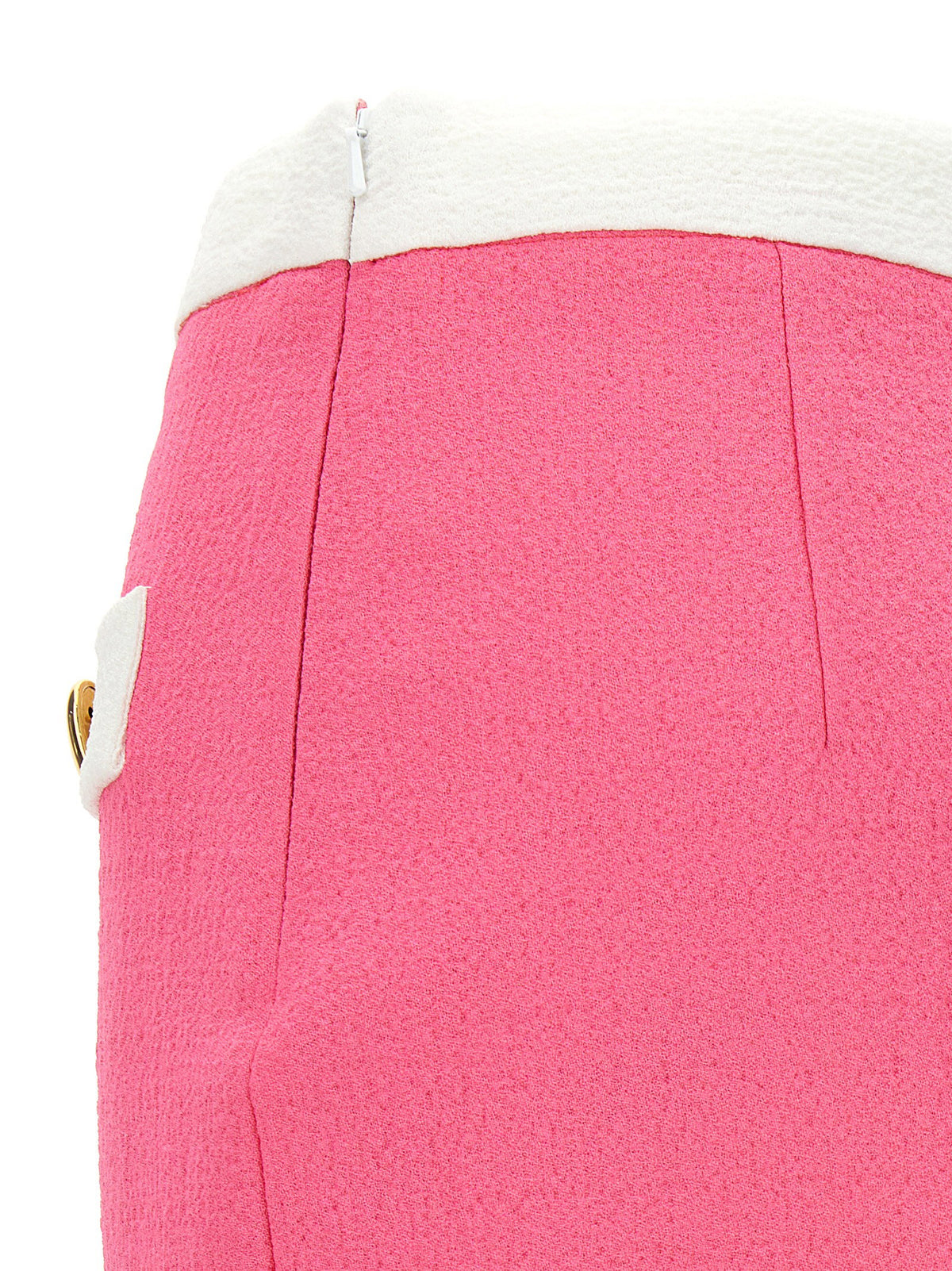 Moschino Heart Buttons Skirt Pink