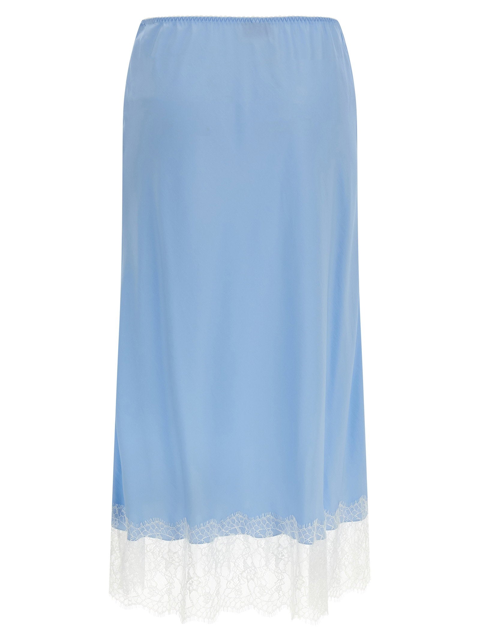 Moschino Lace Skirt Light blue