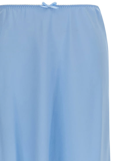 Moschino Lace Skirt Light blue