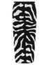 Moschino Zebra Intarsia Skirt White/Black