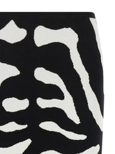 Moschino Zebra Intarsia Skirt White/Black