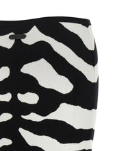 Moschino Zebra Intarsia Skirt White/Black