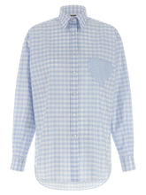 Moschino Heart Vichy Shirt Light blue