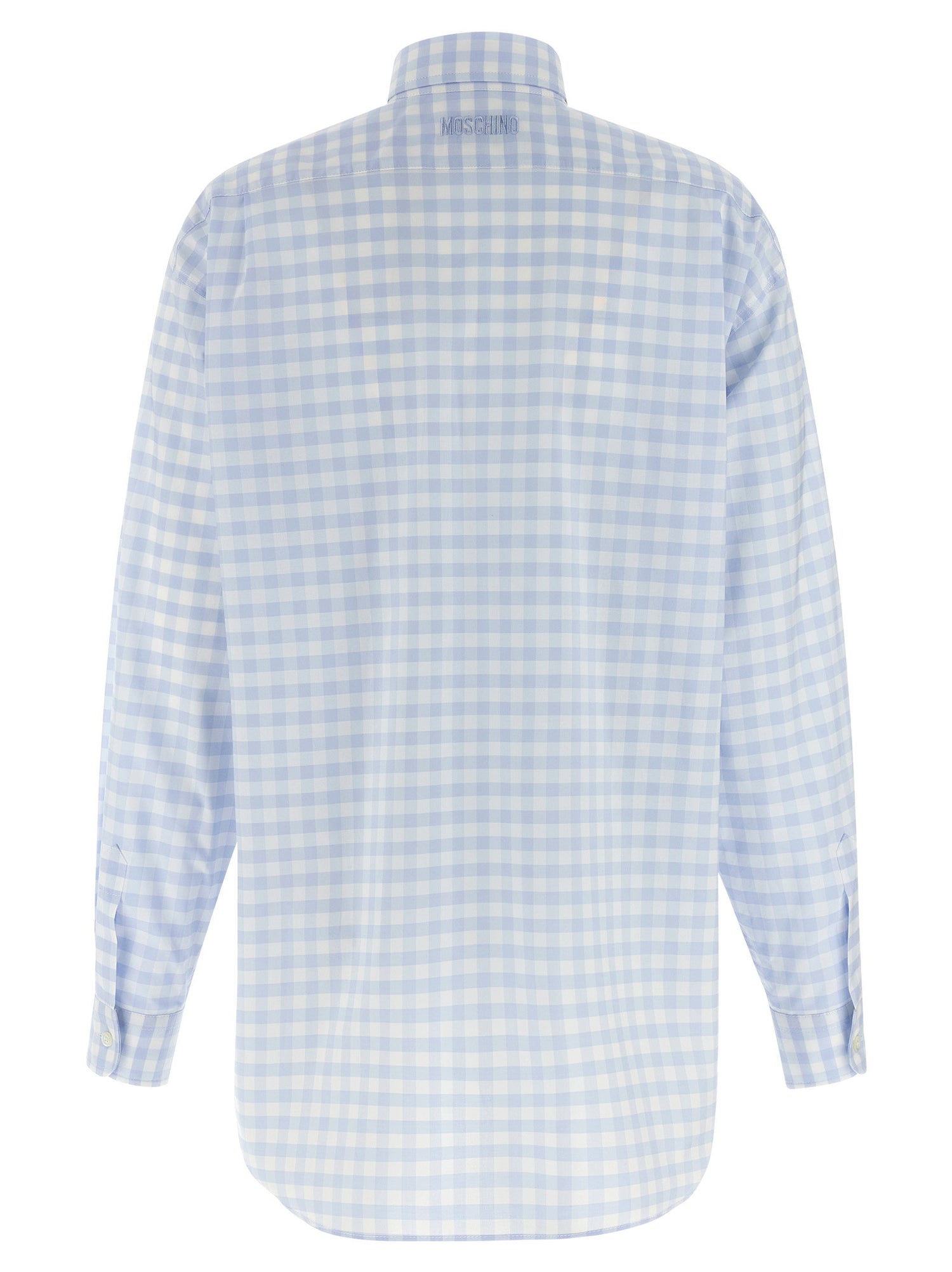 Moschino Heart Vichy Shirt Light blue