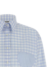 Moschino Heart Vichy Shirt Light blue