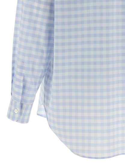 Moschino Heart Vichy Shirt Light blue