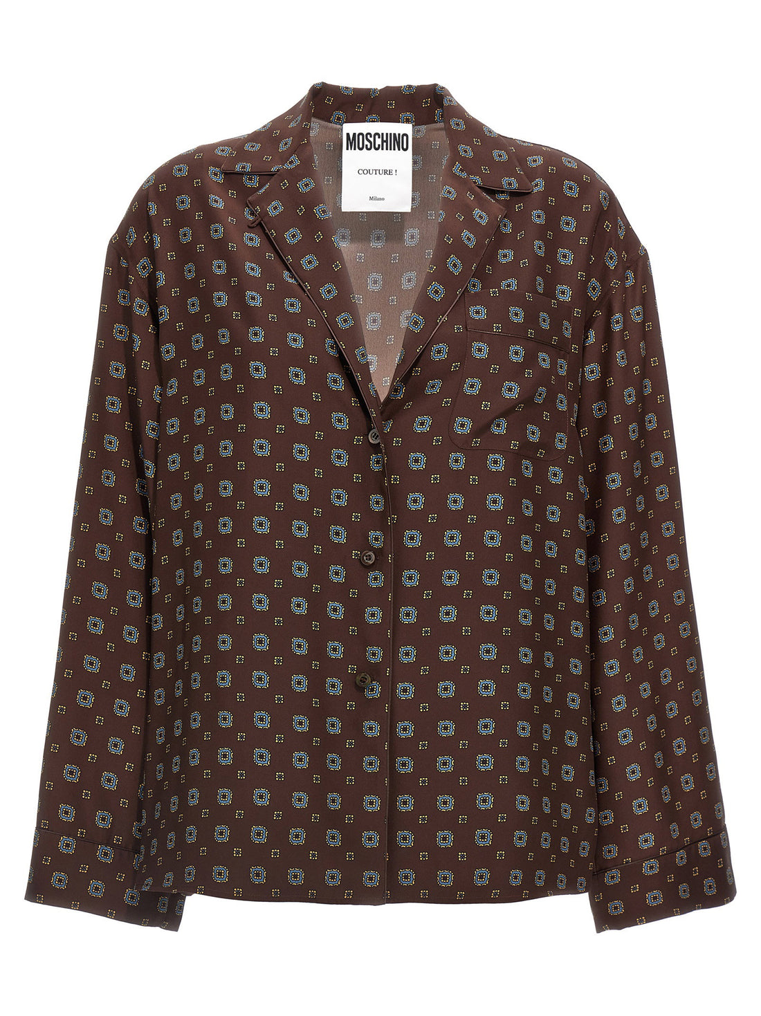 Moschino Patterned Shirt Brown