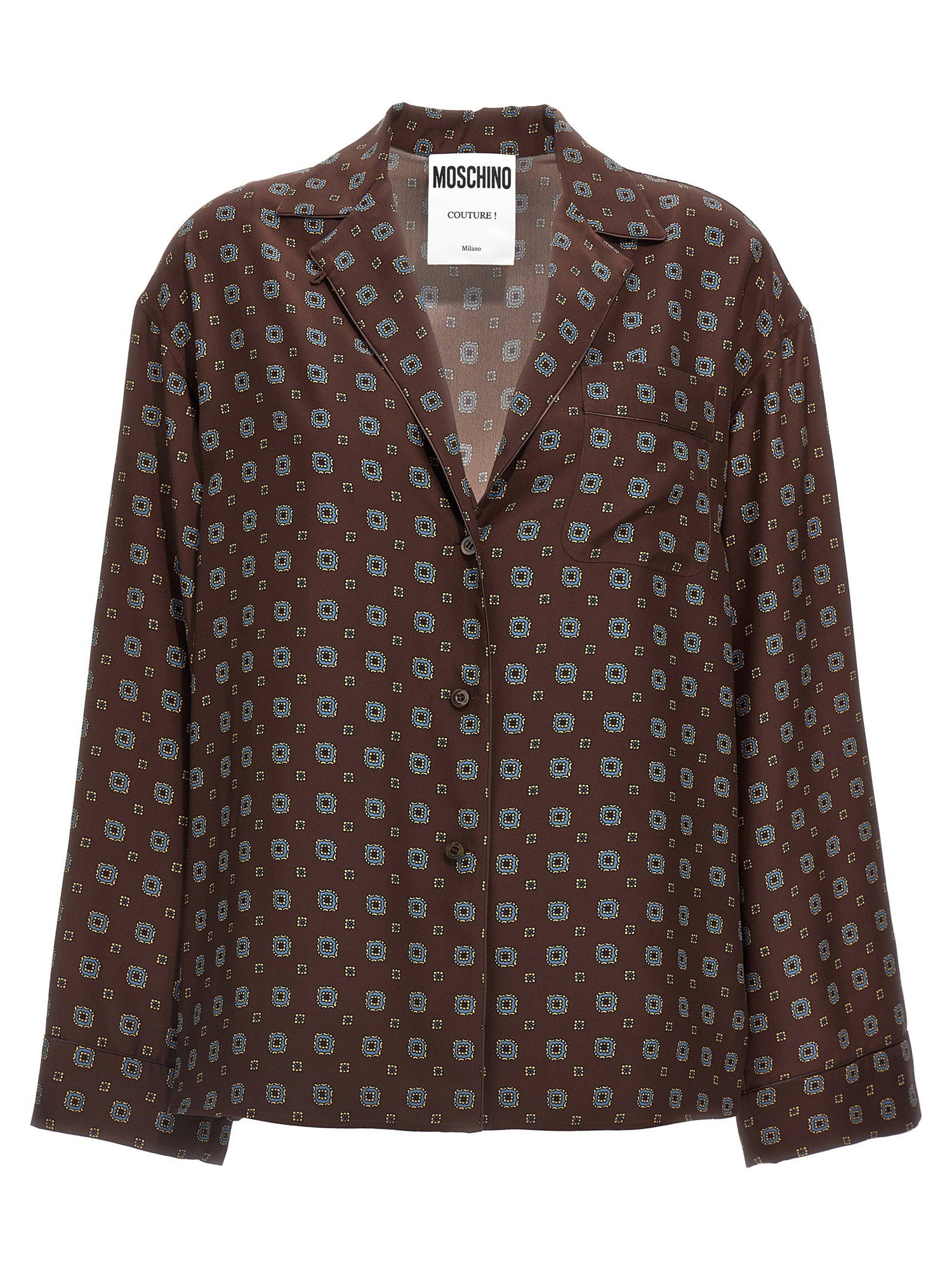 Moschino Patterned Shirt Brown
