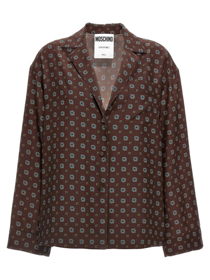 Moschino Patterned Shirt Brown