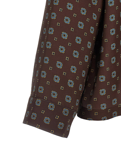 Moschino Patterned Shirt Brown