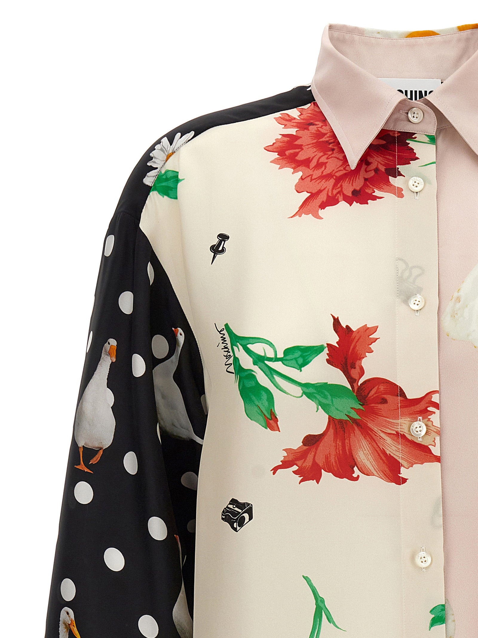 Moschino Patchwork Print Shirt Multicolor