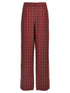 Moschino Patterned Pants Bordeaux