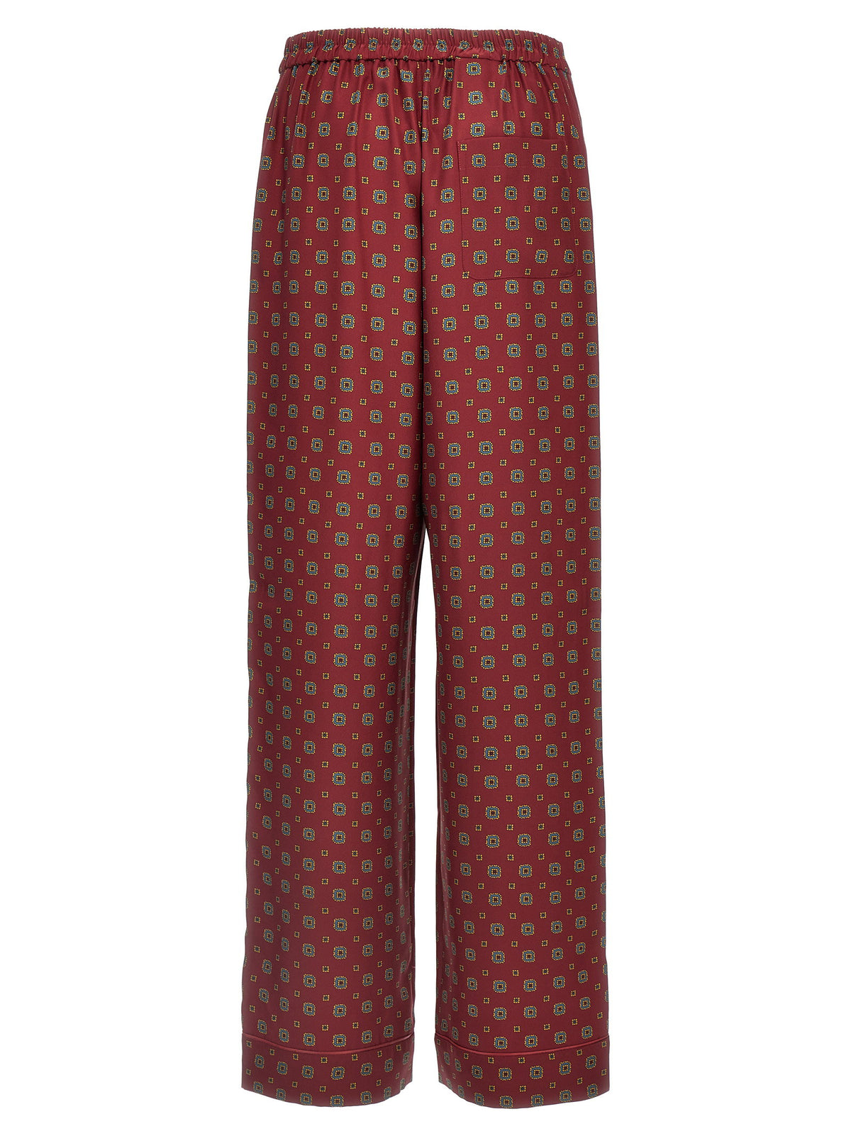 Moschino Patterned Pants Bordeaux