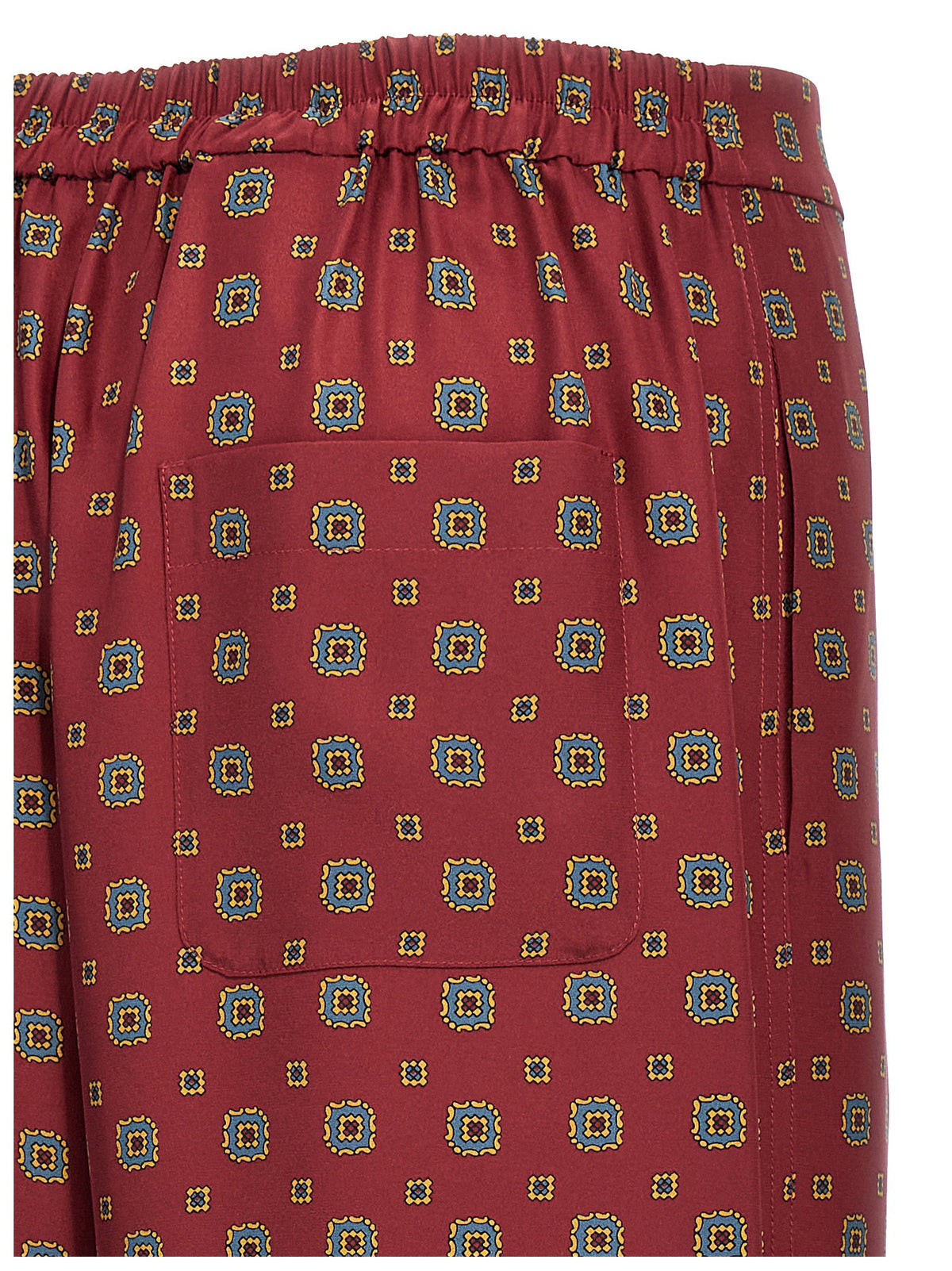 Moschino Patterned Pants Bordeaux