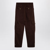 Moschino Wide-Leg Cargo Trousers in Brown brown