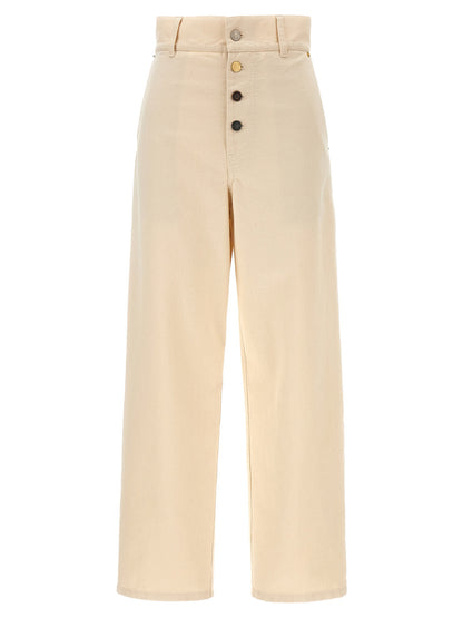 Moschino Cotton Trousers Beige